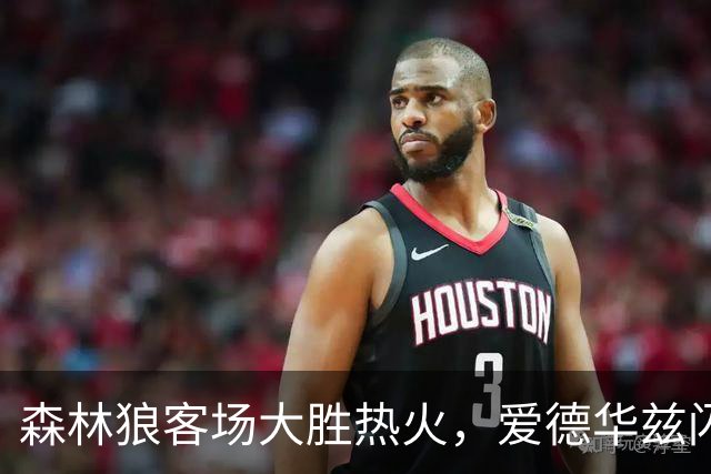 森林狼客场大胜热火，爱德华兹闪耀全场新秀表现惊艳